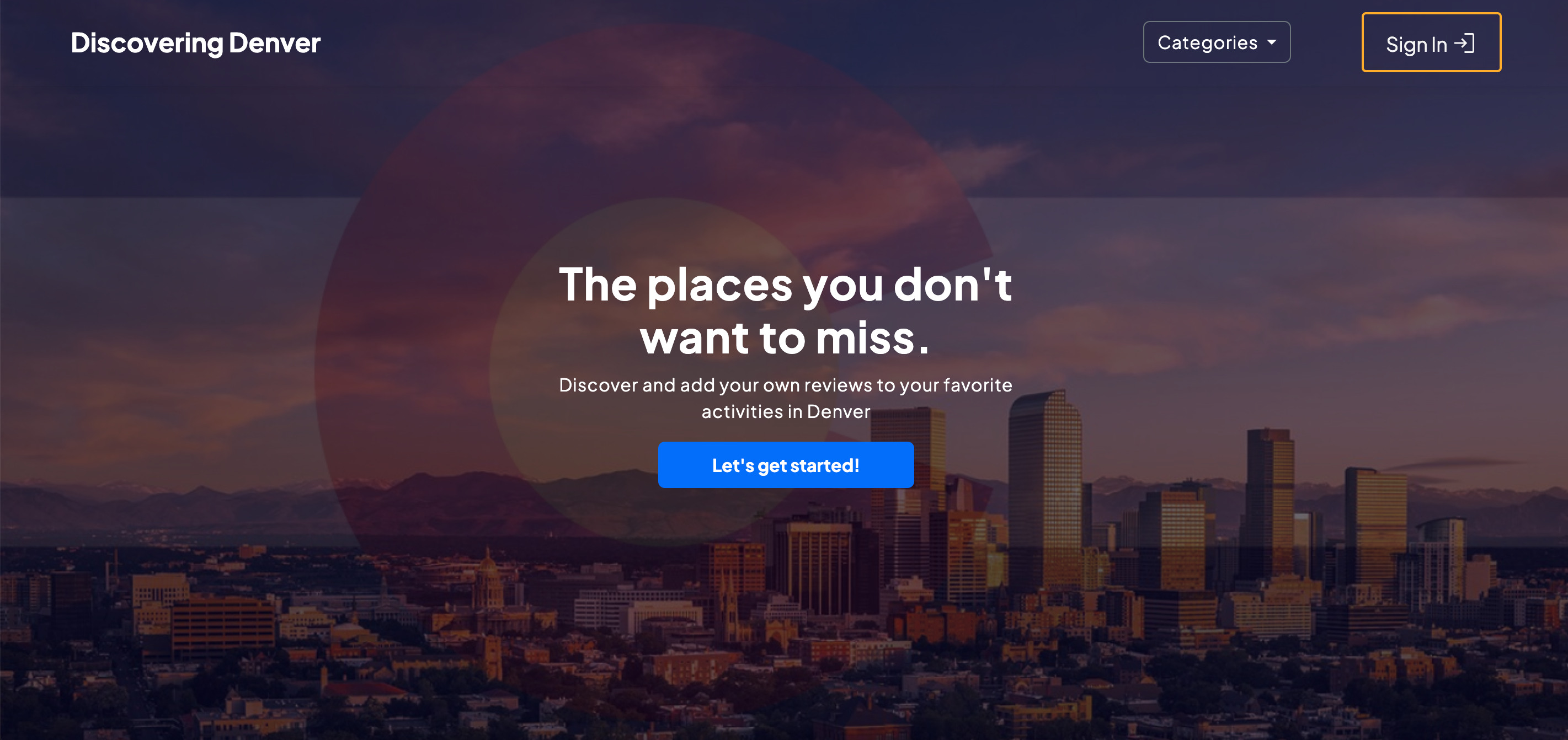 discovering denver project
